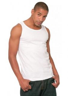 Tank Top atletico, unisex, Fruit of the loom, bianco