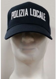 BERRETTO TIPO BASEBAL RICAMATO POLIZIA LOCALE