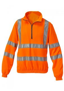 Felpa sweatshirt, alta visilità, colori giallo e arancio