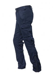 Pantalone ordine pubblico estivo  con zip colore blu cotone/poliestere