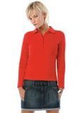 Polo Donna B&C Safran, manica lunga, vari colori Polo Donna B&C Safran, manica lunga, vari colori