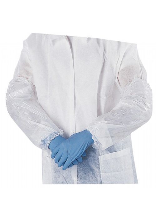 Manichette monouso elasticizzate cm 38X18,conf 100 pz blu o trasparenti Manichette monouso elasticizzate cm 38X18,conf 100 pz blu o trasparenti