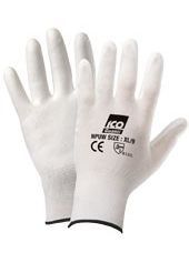 Guanto monofilo senza cuciture nylon+poliuretano, grigio o bianco Guanto monofilo senza cuciture nylon+poliuretano, grigio o bianco