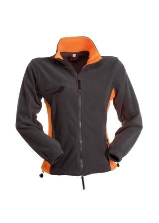 Pile bicolore zip lunga, mod. donna Pile bicolore zip lunga, mod. donna