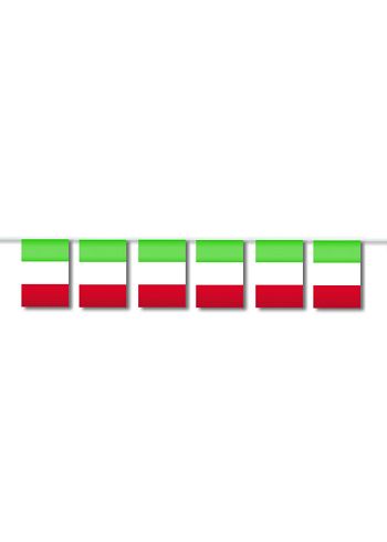 Filare da 10 mt di bandiere Italia cm. 20 x 30