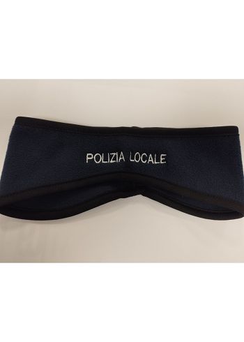 Fascia Paraorecchie in pile personalizzato POLIZIA LOCALE